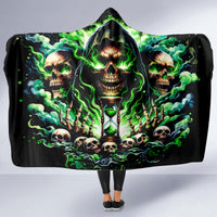 Witch Skull Hooded Blanket Of Course I'm Going To Hell I'm Just Here To Pick You Up