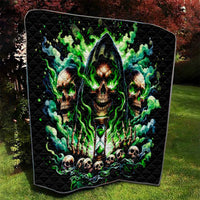 Witch Skull Quilt Of Course I'm Going To Hell I'm Just Here To Pick You Up - Wonder Print Shop