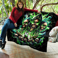 Witch Skull Quilt Of Course I'm Going To Hell I'm Just Here To Pick You Up - Wonder Print Shop