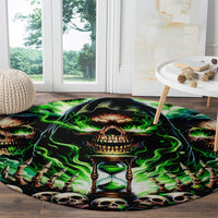 Witch Skull Round Carpet Of Course I'm Going To Hell I'm Just Here To Pick You Up