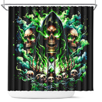 Witch Skull Shower Curtain Of Course I'm Going To Hell I'm Just Here To Pick You Up