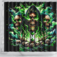 Witch Skull Shower Curtain Of Course I'm Going To Hell I'm Just Here To Pick You Up