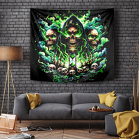 Witch Skull Tapestry Of Course I'm Going To Hell I'm Just Here To Pick You Up - Wonder Print Shop
