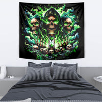 Witch Skull Tapestry Of Course I'm Going To Hell I'm Just Here To Pick You Up - Wonder Print Shop