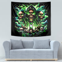 Witch Skull Tapestry Of Course I'm Going To Hell I'm Just Here To Pick You Up - Wonder Print Shop