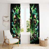 Witch Skull Window Curtain Of Course I'm Going To Hell I'm Just Here To Pick You Up - Wonder Print Shop