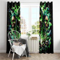 Witch Skull Window Curtain Of Course I'm Going To Hell I'm Just Here To Pick You Up - Wonder Print Shop