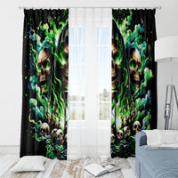 Witch Skull Window Curtain Of Course I'm Going To Hell I'm Just Here To Pick You Up - Wonder Print Shop