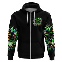 Witch Skull Zip Hoodie Of Course I'm Going To Hell I'm Just Here To Pick You Up - Wonder Print Shop