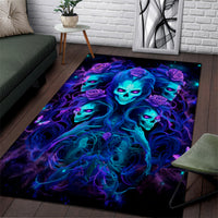 Rose Skull Area Rug Four Out Of The Five Voices In My Head Think You An Idiot - Wonder Print Shop