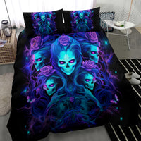 Rose Skull Bedding Set Four Out Of The Five Voices In My Head Think You An Idiot - Wonder Print Shop