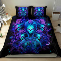 Rose Skull Bedding Set Four Out Of The Five Voices In My Head Think You An Idiot - Wonder Print Shop