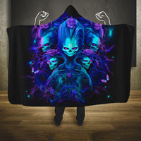 Rose Skull Hooded Blanket Four Out Of The Five Voices In My Head Think You An Idiot