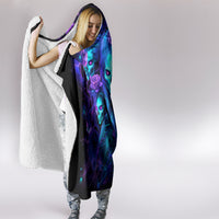 Rose Skull Hooded Blanket Four Out Of The Five Voices In My Head Think You An Idiot