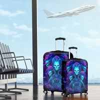 Rose Skull Luggage Cover Four Out Of The Five Voices In My Head Think You An Idiot - Wonder Print Shop