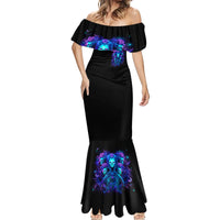 Rose Skull Mermaid Dress Four Out Of The Five Voices In My Head Think You An Idiot - Wonder Print Shop