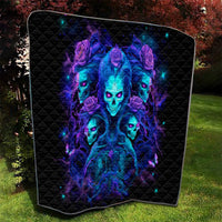 Rose Skull Quilt Four Out Of The Five Voices In My Head Think You An Idiot - Wonder Print Shop