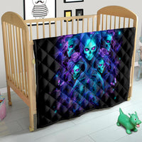 Rose Skull Quilt Four Out Of The Five Voices In My Head Think You An Idiot - Wonder Print Shop