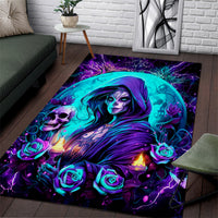 Witch Skull Area Rug Hello Darkness My Old Friend - Wonder Print Shop