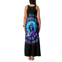 Witch Skull Family Matching Tank Maxi Dress and Hawaiian Shirt Hello Darkness My Old Friend - Wonder Print Shop