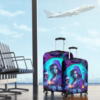 Witch Skull Luggage Cover Hello Darkness My Old Friend - Wonder Print Shop