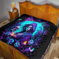 Witch Skull Quilt Hello Darkness My Old Friend - Wonder Print Shop