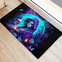 Witch Skull Rubber Doormat Hello Darkness My Old Friend - Wonder Print Shop