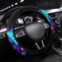 Witch Skull Steering Wheel Cover Hello Darkness My Old Friend - Wonder Print Shop