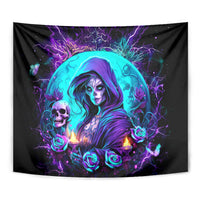 Witch Skull Tapestry Hello Darkness My Old Friend - Wonder Print Shop