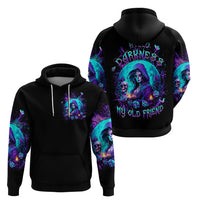 Witch Skull Zip Hoodie Hello Darkness My Old Friend - Wonder Print Shop