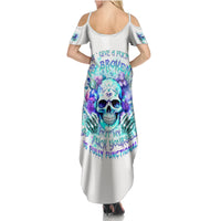 Rose SKull Family Matching Summer Maxi Dress and Hawaiian Shirt My Give A Fuck Is Broken But My Go Fuck Yourself Is Fully Functional - Wonder Print Shop