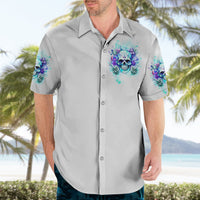 Rose SKull Hawaiian Shirt My Give A Fuck Is Broken But My Go Fuck Yourself Is Fully Functional - Wonder Print Shop