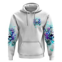 Rose SKull Hoodie My Give A Fuck Is Broken But My Go Fuck Yourself Is Fully Functional - Wonder Print Shop