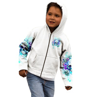 Rose SKull Kid Hoodie My Give A Fuck Is Broken But My Go Fuck Yourself Is Fully Functional - Wonder Print Shop