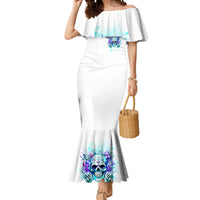 Rose SKull Mermaid Dress My Give A Fuck Is Broken But My Go Fuck Yourself Is Fully Functional - Wonder Print Shop