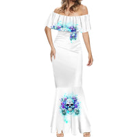 Rose SKull Mermaid Dress My Give A Fuck Is Broken But My Go Fuck Yourself Is Fully Functional - Wonder Print Shop