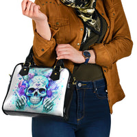 Rose SKull Shoulder Handbag My Give A Fuck Is Broken But My Go Fuck Yourself Is Fully Functional