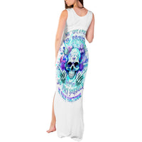 Rose SKull Tank Maxi Dress My Give A Fuck Is Broken But My Go Fuck Yourself Is Fully Functional - Wonder Print Shop