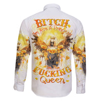 Flower Skull Angel Family Matching Mermaid Dress and Hawaiian Shirt Bitch I'm The Fucking Queen - Wonder Print Shop