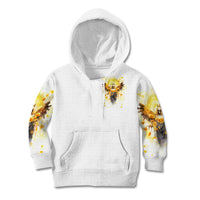 Flower Skull Angel Kid Hoodie Bitch I'm The Fucking Queen - Wonder Print Shop