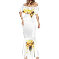 Flower Skull Angel Mermaid Dress Bitch I'm The Fucking Queen - Wonder Print Shop