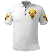 Flower Skull Angel Polo Shirt Bitch I'm The Fucking Queen - Wonder Print Shop