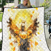 Flower Skull Angel Quilt Bitch I'm The Fucking Queen - Wonder Print Shop