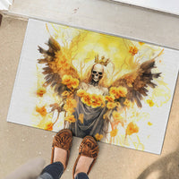 Flower Skull Angel Rubber Doormat Bitch I'm The Fucking Queen - Wonder Print Shop