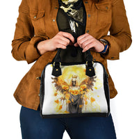 Flower Skull Angel Shoulder Handbag Bitch I'm The Fucking Queen