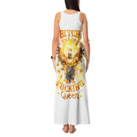 Flower Skull Angel Tank Maxi Dress Bitch I'm The Fucking Queen - Wonder Print Shop