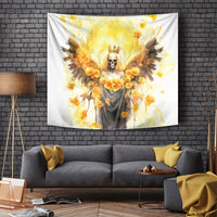 Flower Skull Angel Tapestry Bitch I'm The Fucking Queen - Wonder Print Shop