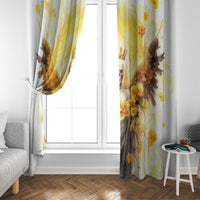 Flower Skull Angel Window Curtain Bitch I'm The Fucking Queen - Wonder Print Shop