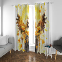 Flower Skull Angel Window Curtain Bitch I'm The Fucking Queen - Wonder Print Shop