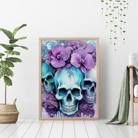 Flower Skull Angel Canvas Wall Art The Good Girl In Me Got Tired Of The Bullshit - Wonder Print Shop